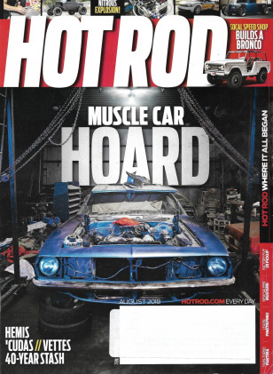 HOT ROD 2018 AUG - HEMIS 'CUDAS, VETTES, NITROUS, BUILD A BRONCO